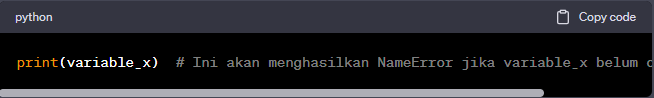 Belajar Jenis-Jenis Error Python dengan ChatGPT