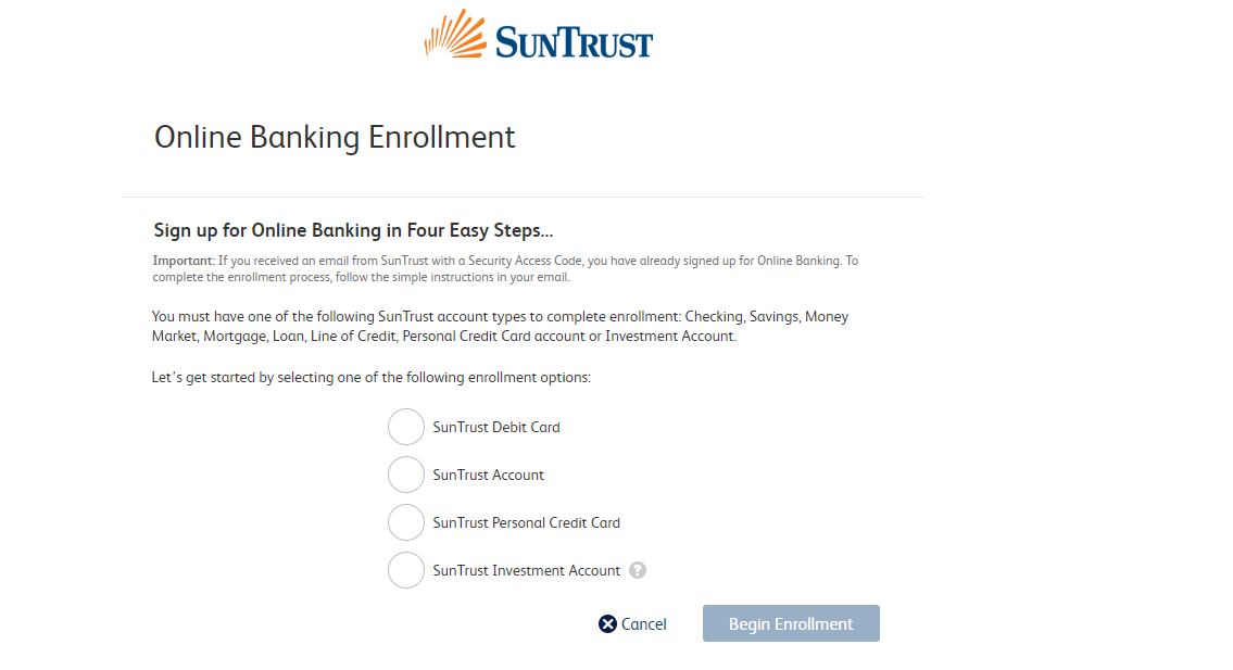 SunTrust Online Banking