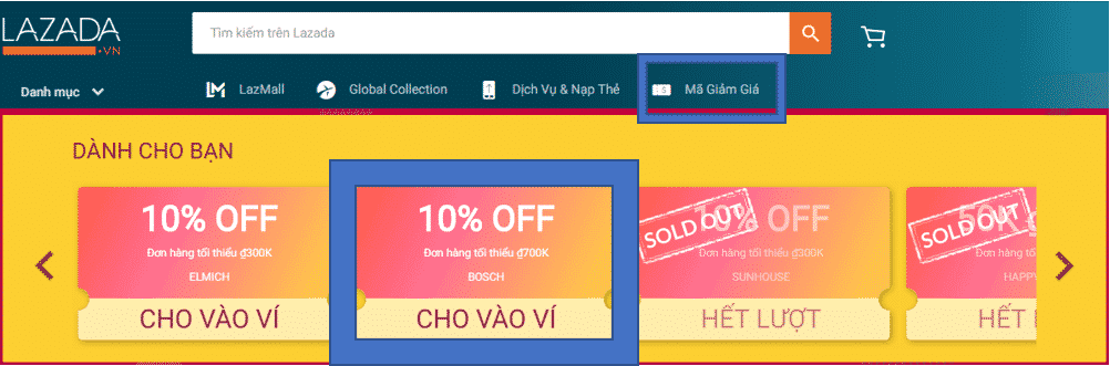 Hướng dẫn sử dụng mã giảm giá Lazada