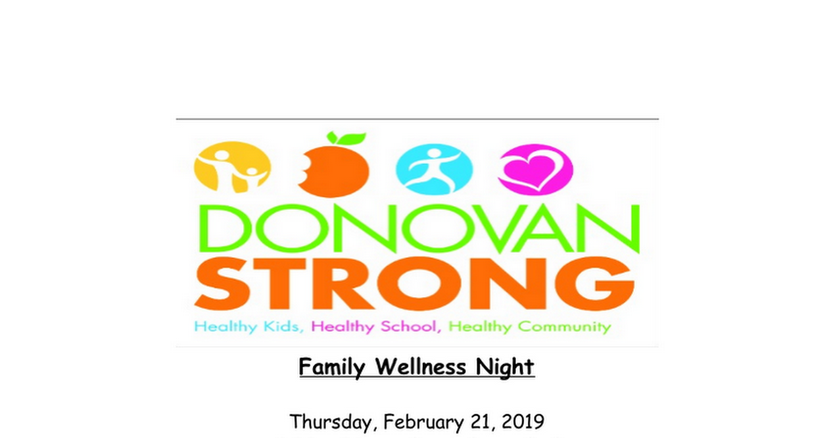 Family Wellness Night 2019