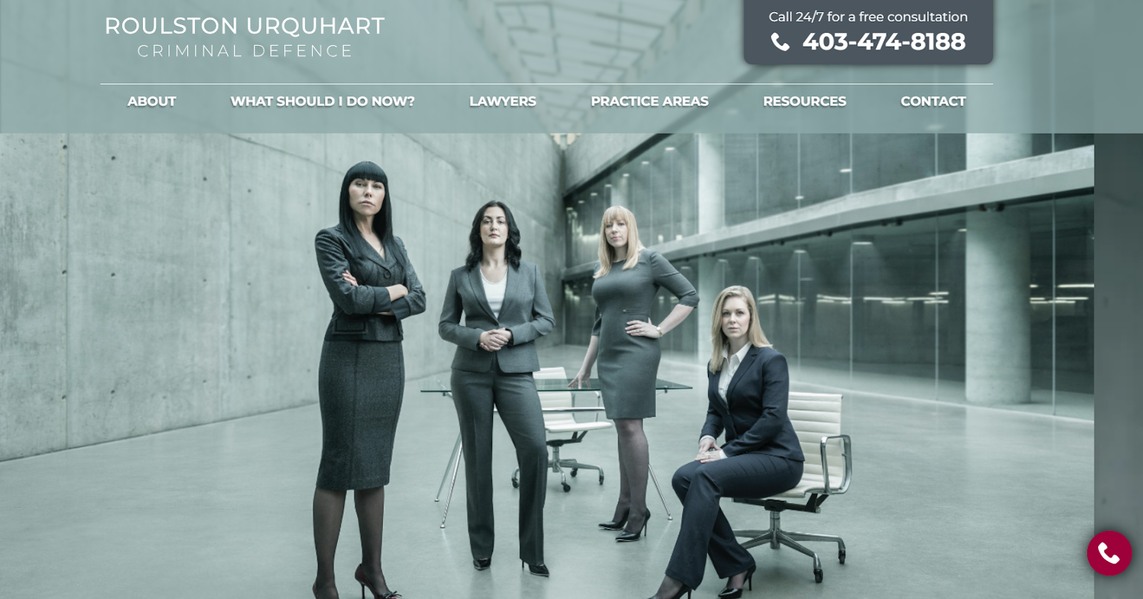 A criminal lawyer website in Calgary
