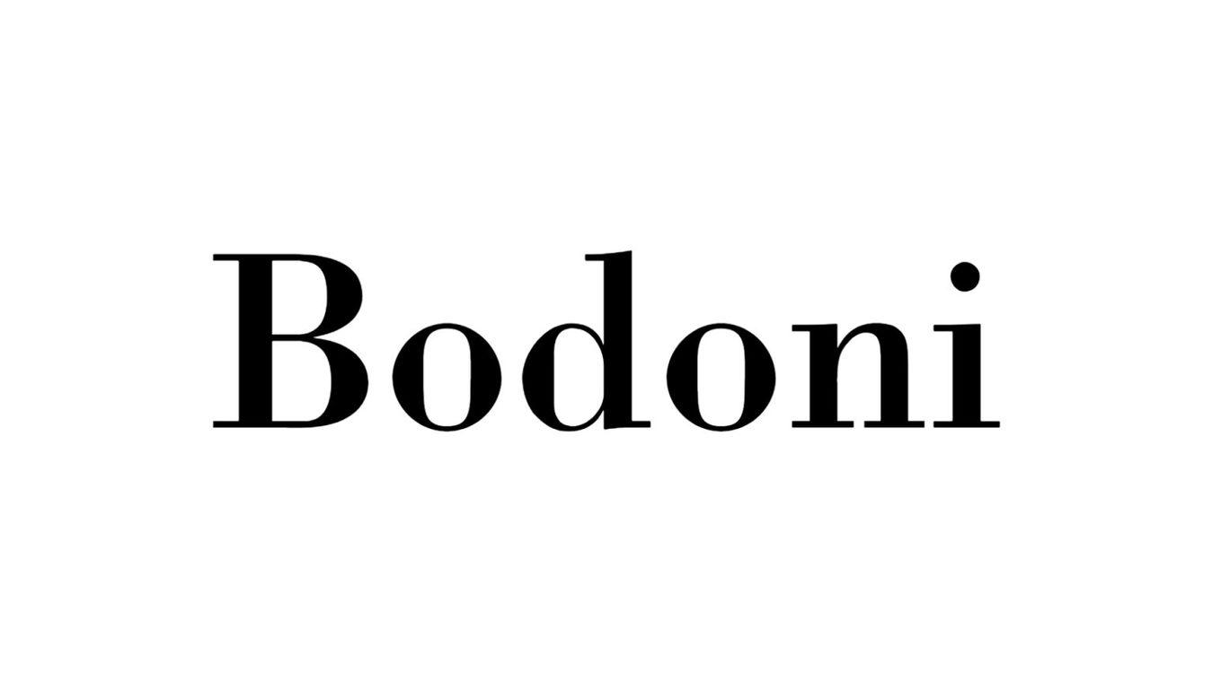 Przykład czcionki Bodoni