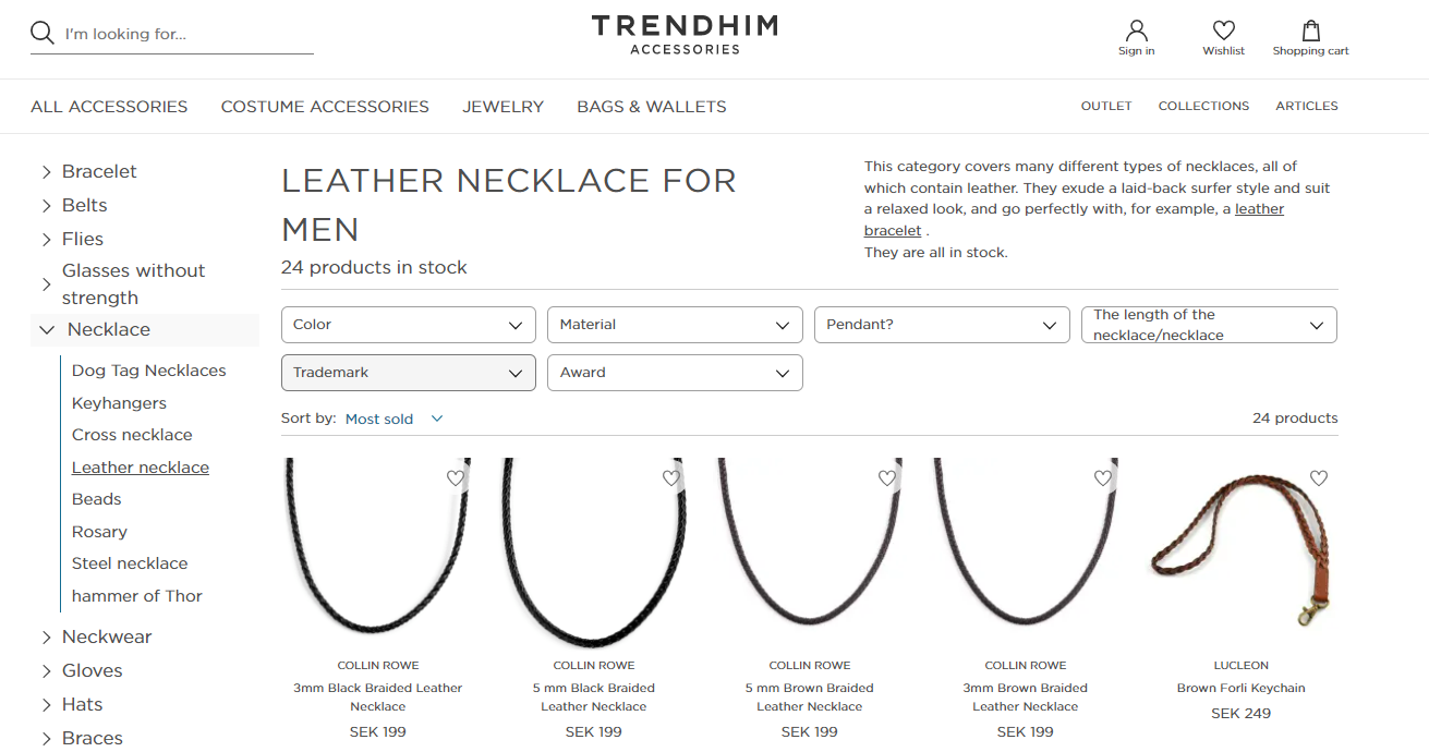 Accessories & jewelry for men - Trendhim.com  Mens accessories fashion, Black  leather bracelet, Mens accessories