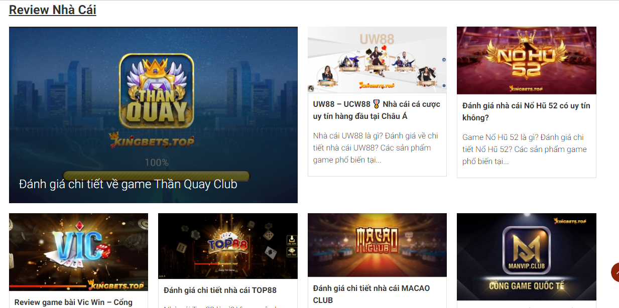 Kingbets.top - Đánh giá đáng tin cậy về trang game nổ hũ mà cược thủ tin tưởng