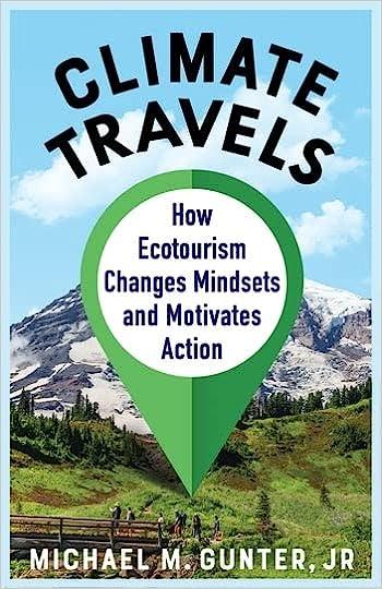 A book cover that says "Climate travels"