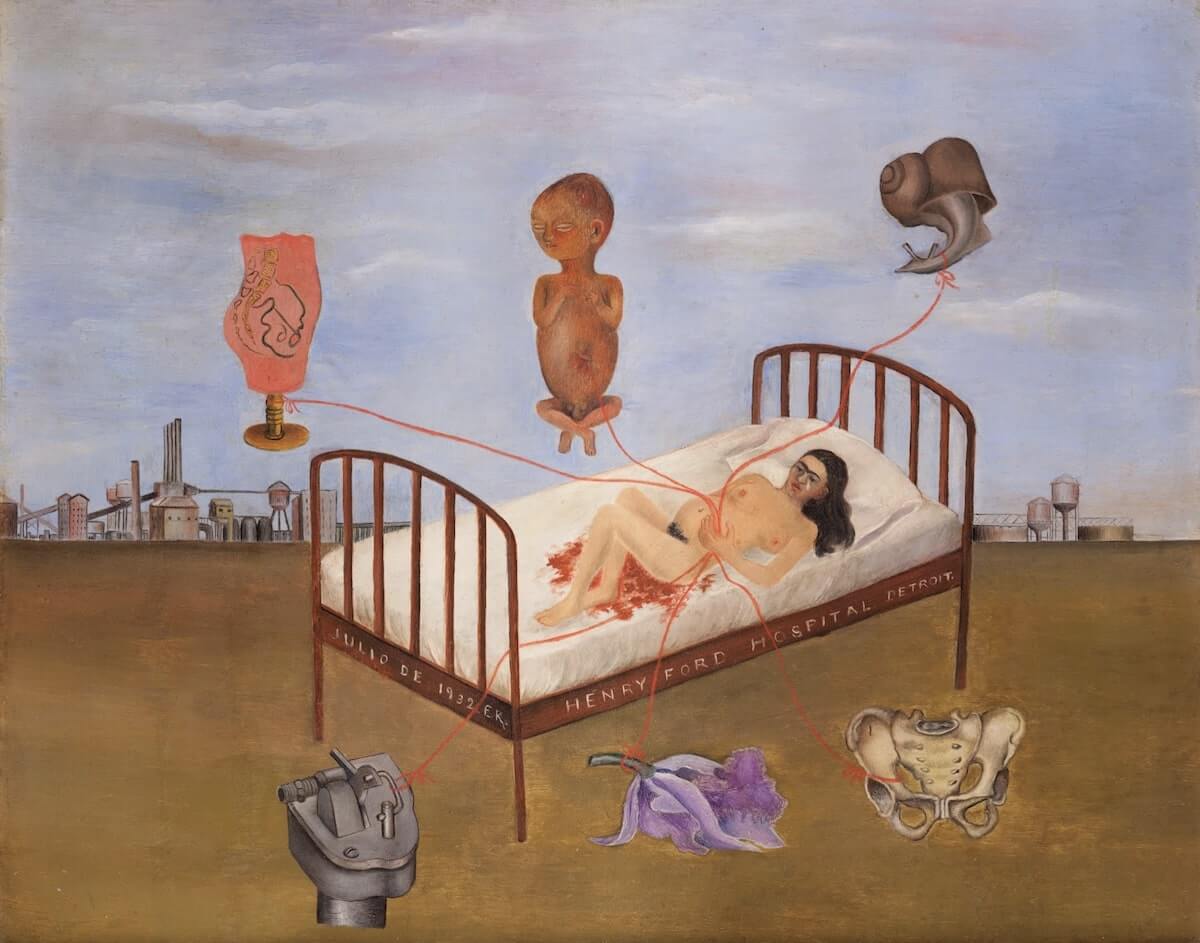 Henry Ford Hospital (The Flying Bed), 1932 by Frida Kahlo