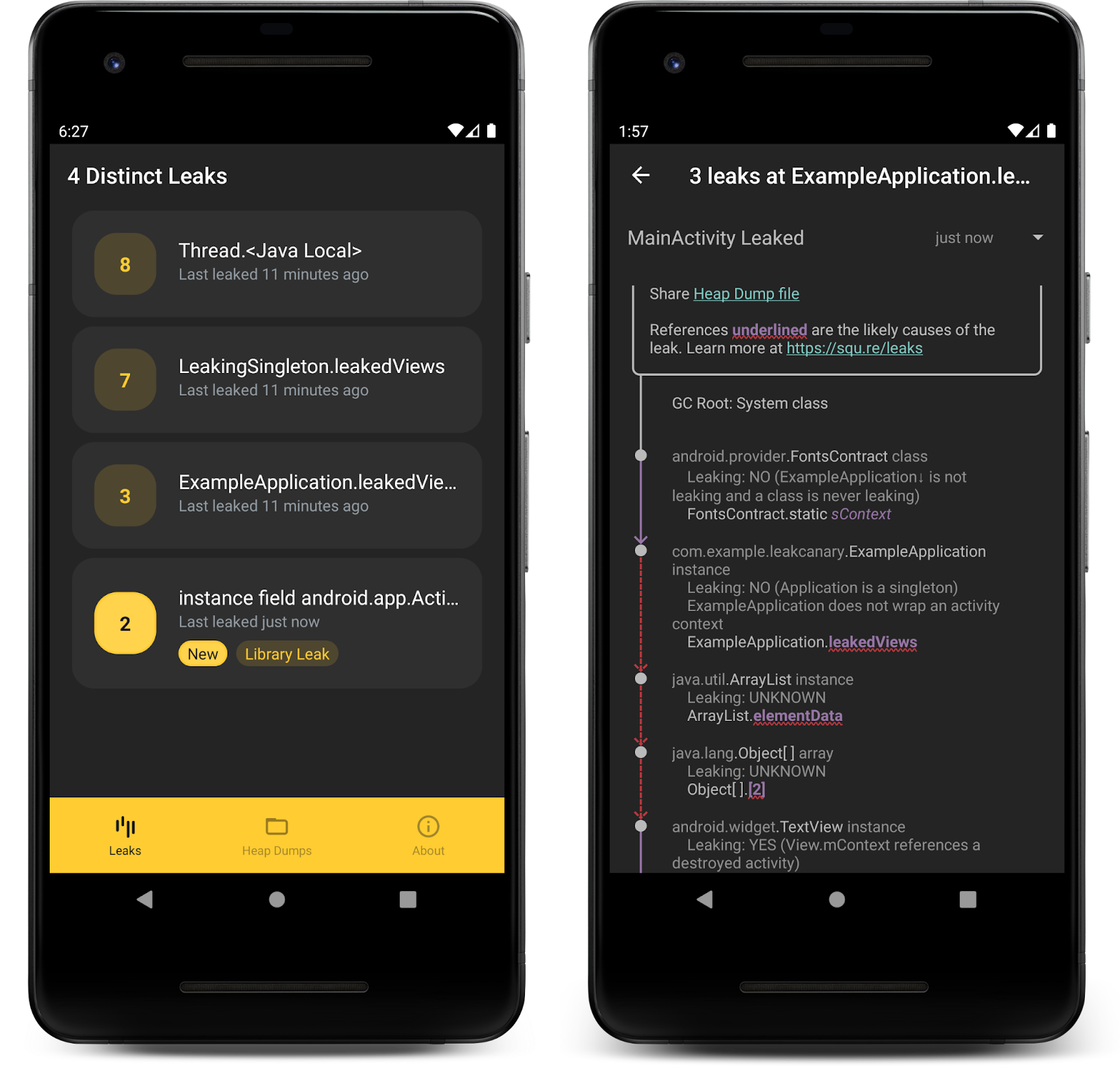 LeakCanary plugs memory leaks in Android development.