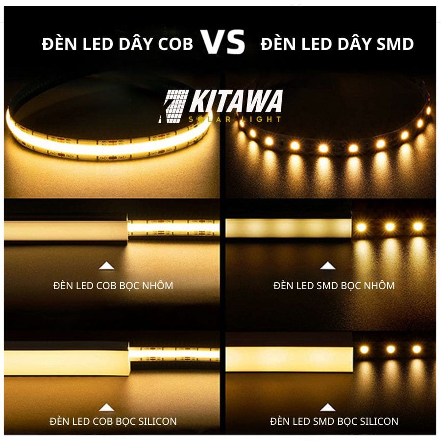 Đèn Led dây trang trí năng lượng mặt trời 50m DL150