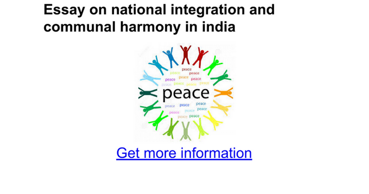 essay on communal harmony in hindi