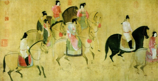 Spring Outing of the Tang Court, by Zhang Xuan (713–755)