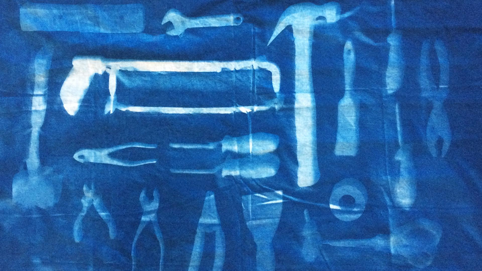 fabric cyanotype