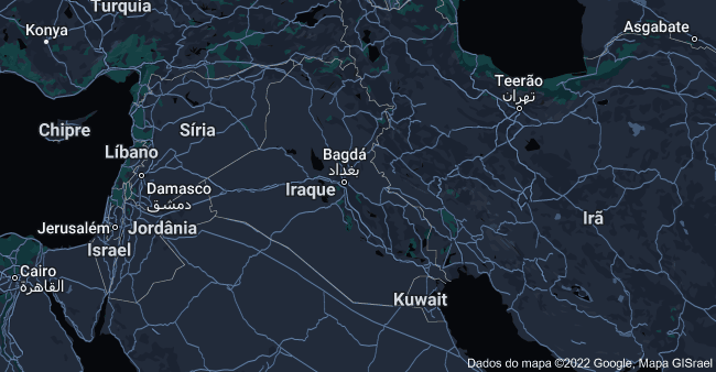 Mesopotâmia - área do mapa