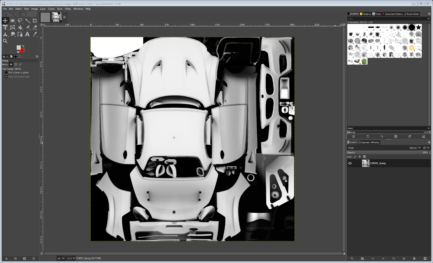 [LIVERY_d] (imported)-2.0 (Indexed color 8-bit gamma integer, GIMP built-in sRGB, 1 layer) 2048x2048 – GIMP