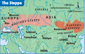 Map of the Steppe