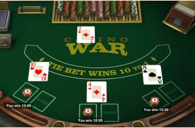 Luật chơi của game bài Casino War