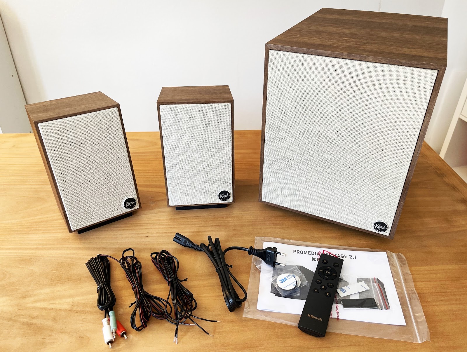 Klipsch ProMedia Heritage 2.1 BT: miniature Klipsch speakers Klipsch ProMedia Heritage 2.1 BT: miniature Klipsch speakers