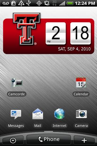 Texas Tech Red Raiders Clock apk