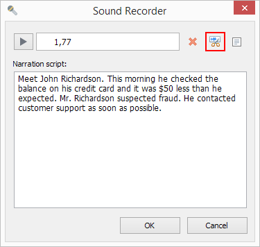 Click Edit in the Sound Recorder window.