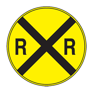 nebraska railroad crossing road sign