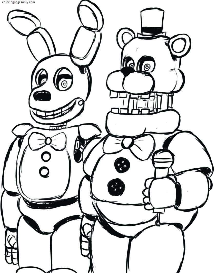 Five Nights at Freddy coloring pages