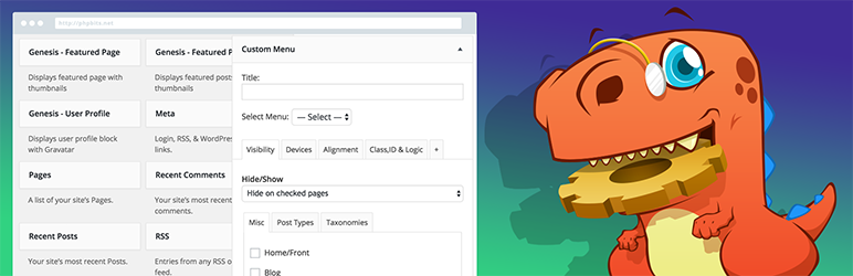 Plugin WordPress de Opções de Widget