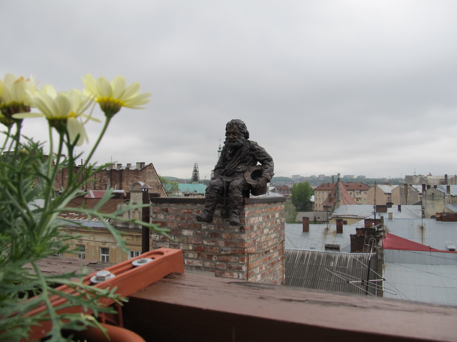 Сажотрус на даху кнайпи Дім Легенд