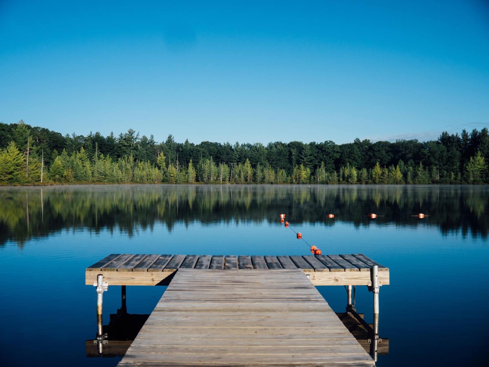 A lake pier made from Plyco's Marine Plywood