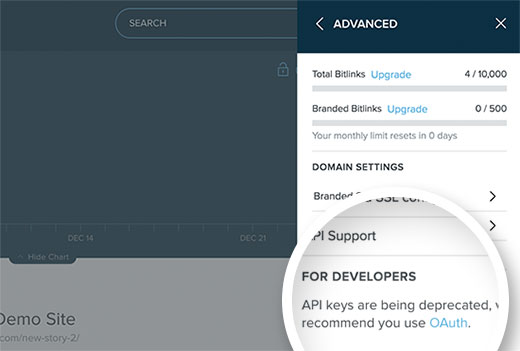 Obtenha o token de acesso Bitly OAuth