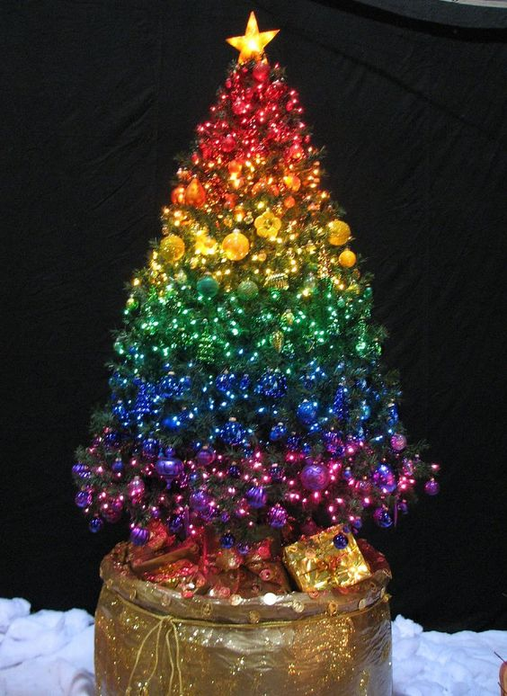 rainbow Christmas tree