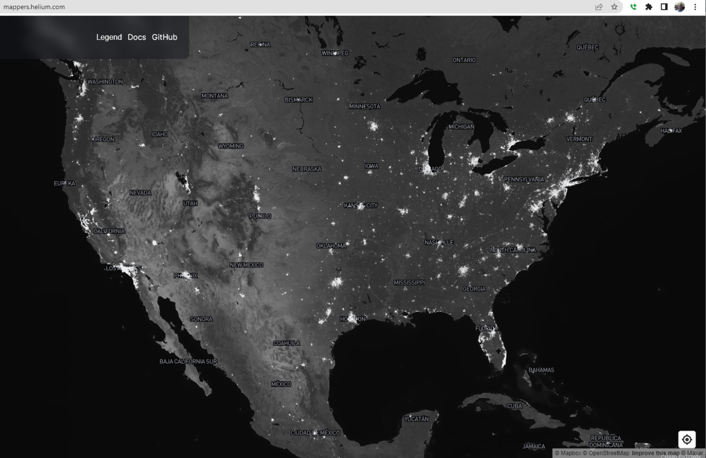US Map of Helium Hotspots