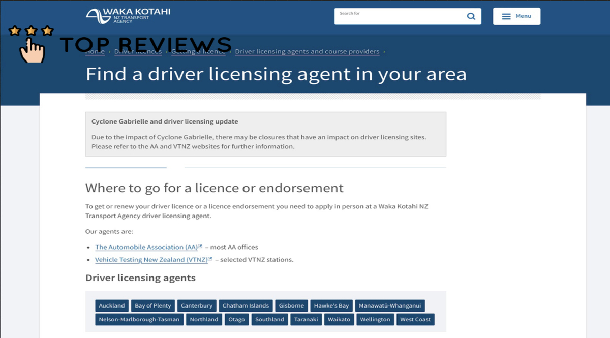 select which driver’s licensing agency