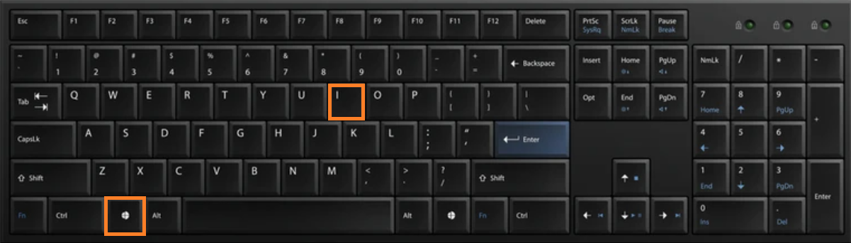 type keys on your keyboard