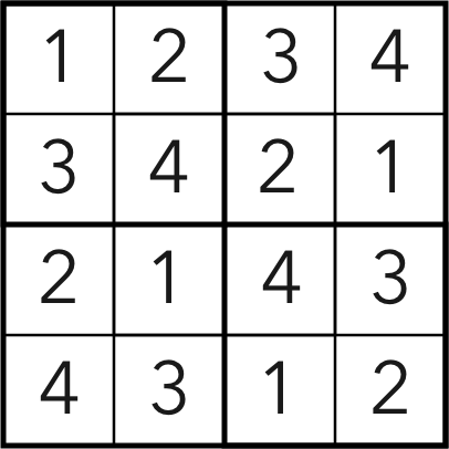 shidoku grid