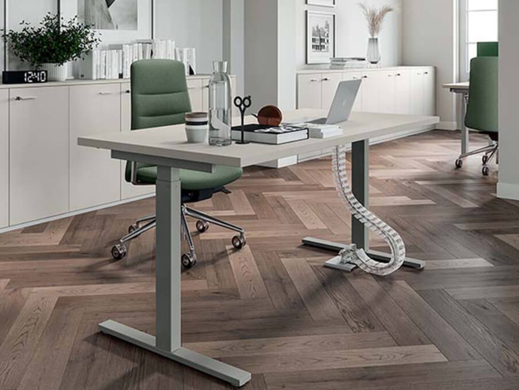 Height adjustable desk to improve the well-being of your employees.