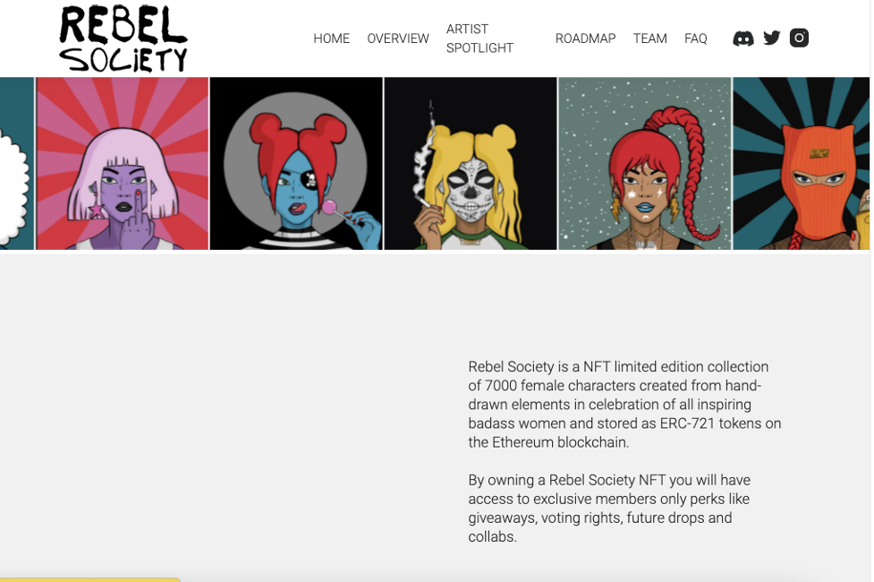 Rebel Society NFT Koleksiyonları