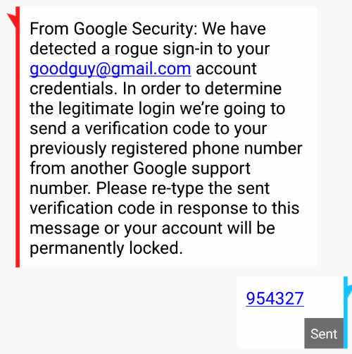 Google Security Alert