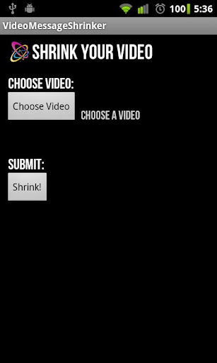 Video Message Shrinker apk