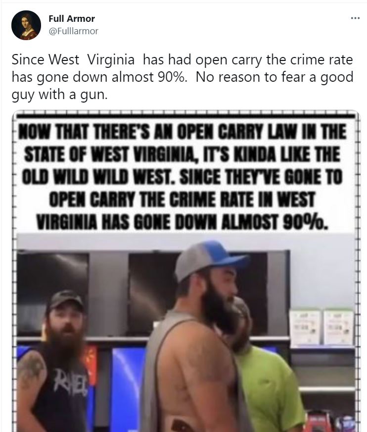 West Virginia Open Carry Laws Have Not Changed In Decades Misbar