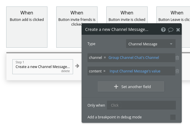 Allowing users to chat in channels in the Discord clone app