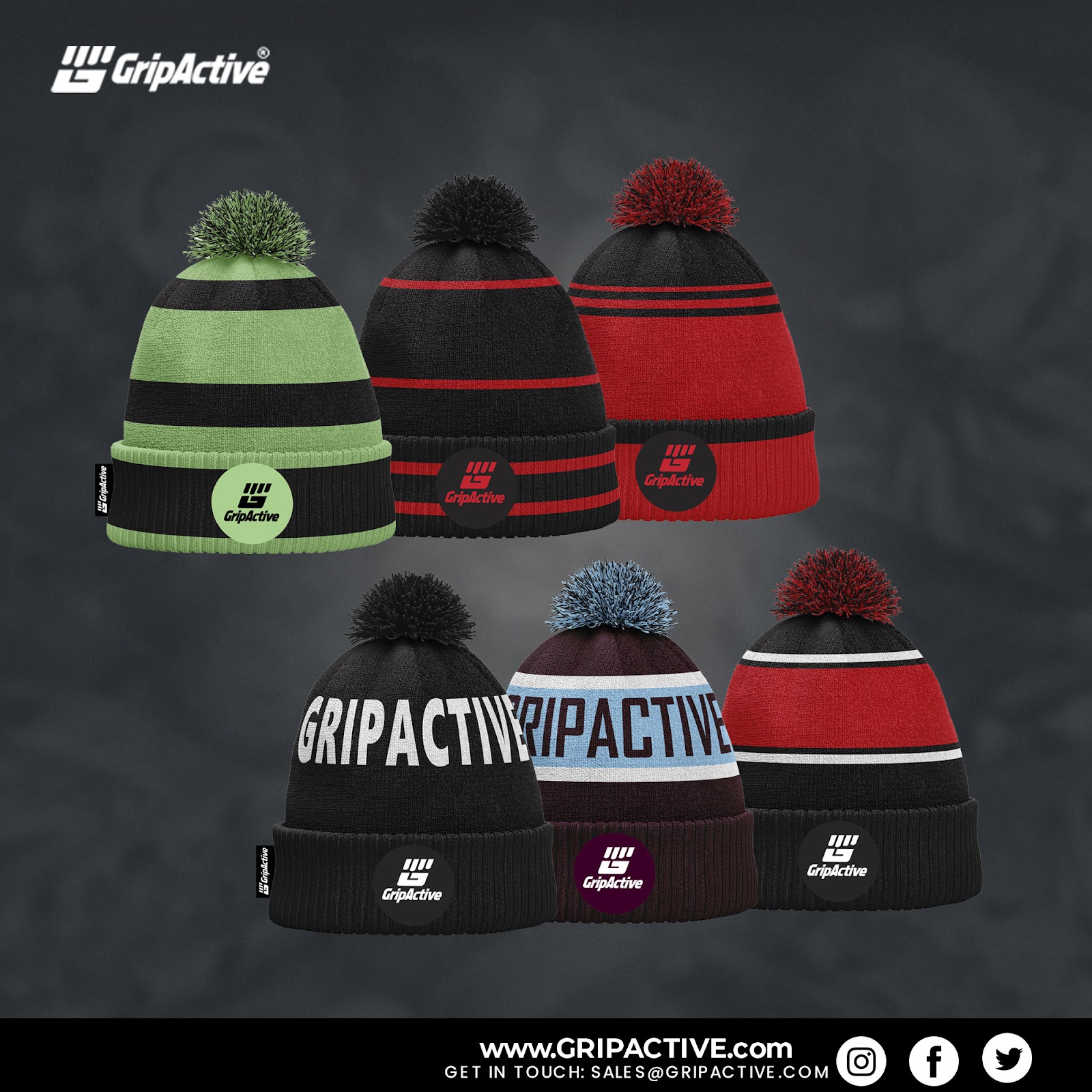 grip active football hats and beanies london uk