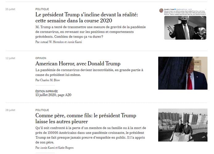 Le New York Times de presenter ses liens contextuels