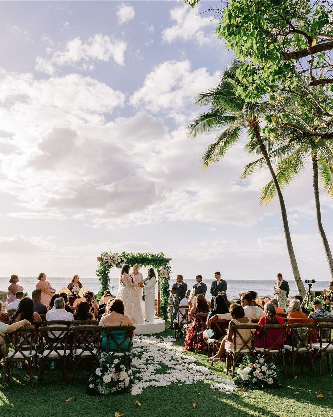 A tropical ceremony at the Disney Aulani Resort.