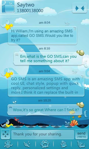 New GO SMS Pro Ocean Theme apk Free Download  Mary Apk