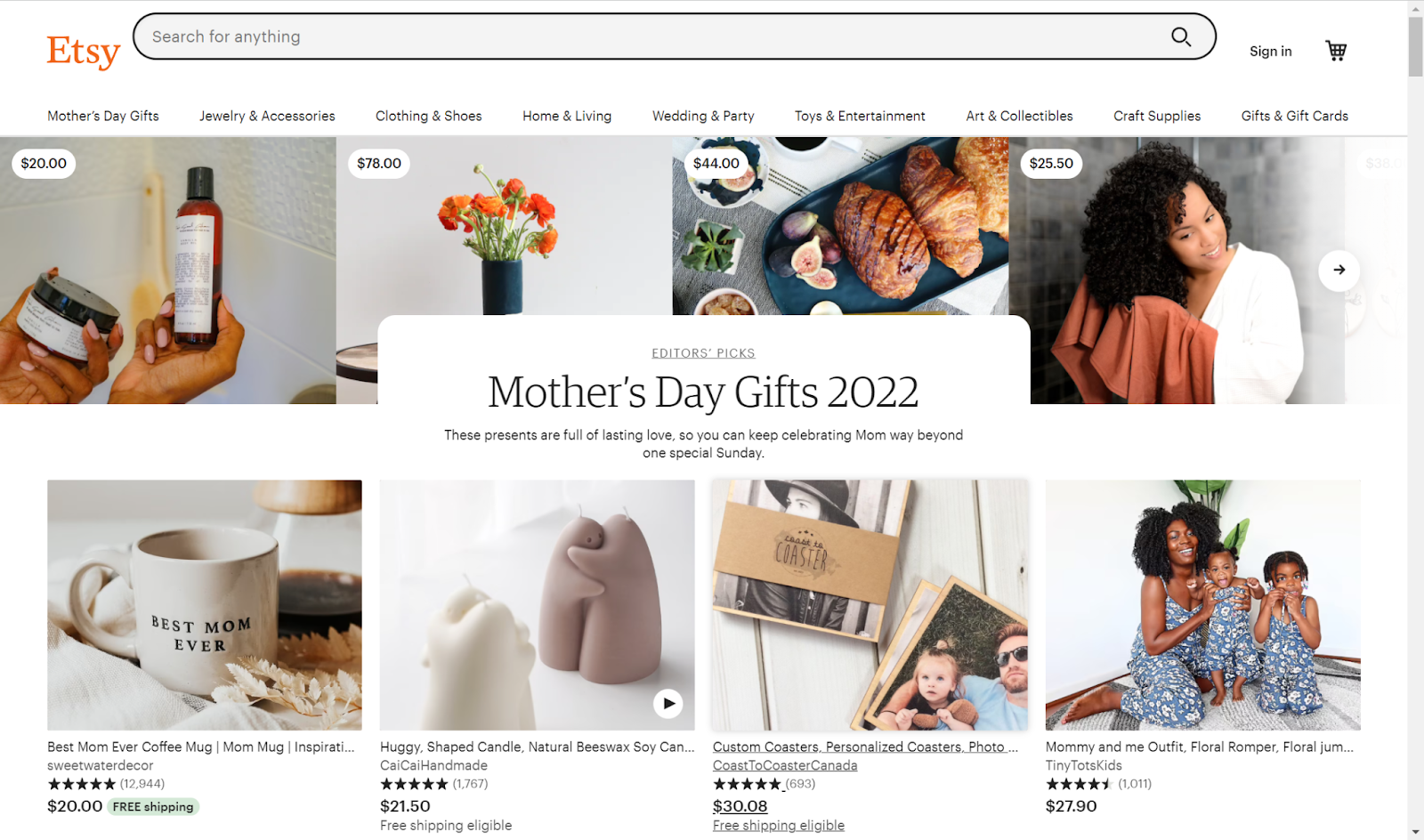 etsy mother's day gifts 2022