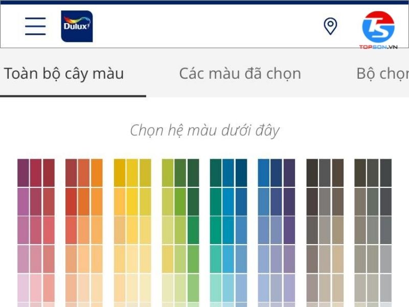 Phần mềm cập nhập hơn 2000 màu sơn khác nhau