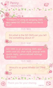 Download GO SMS Pro Love Petal Theme EX apk