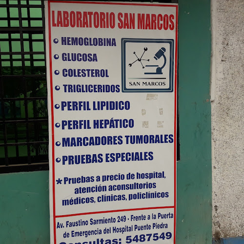 Opiniones de LABORATORIO SAN MARCOS en Puente Piedra - Laboratorio