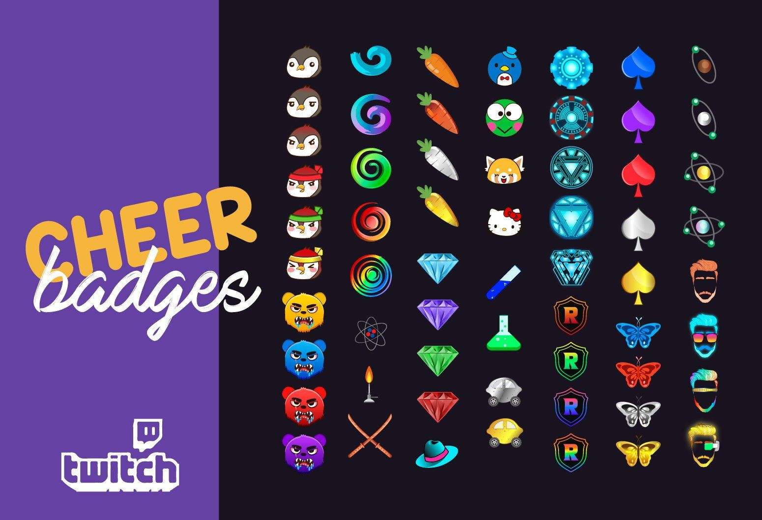 free twitch sub badges download
