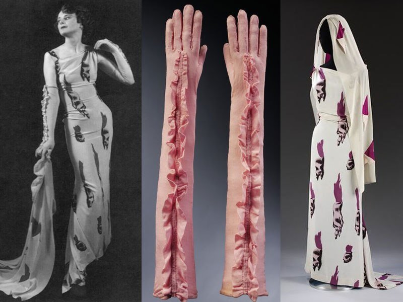 Elsa Schiaparelli and Salvador Dalì, Tear Dress, 1938.