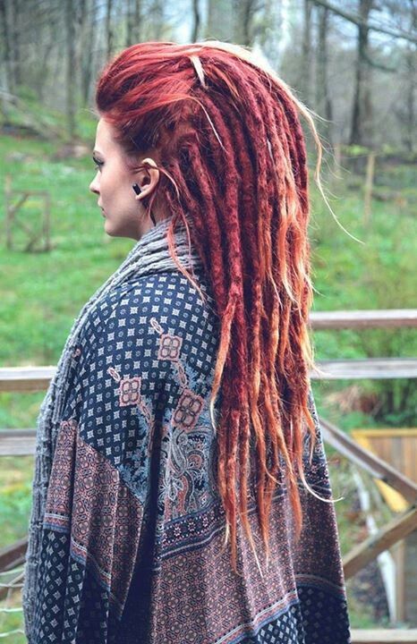 red Dreadlock hairstyles for white girl